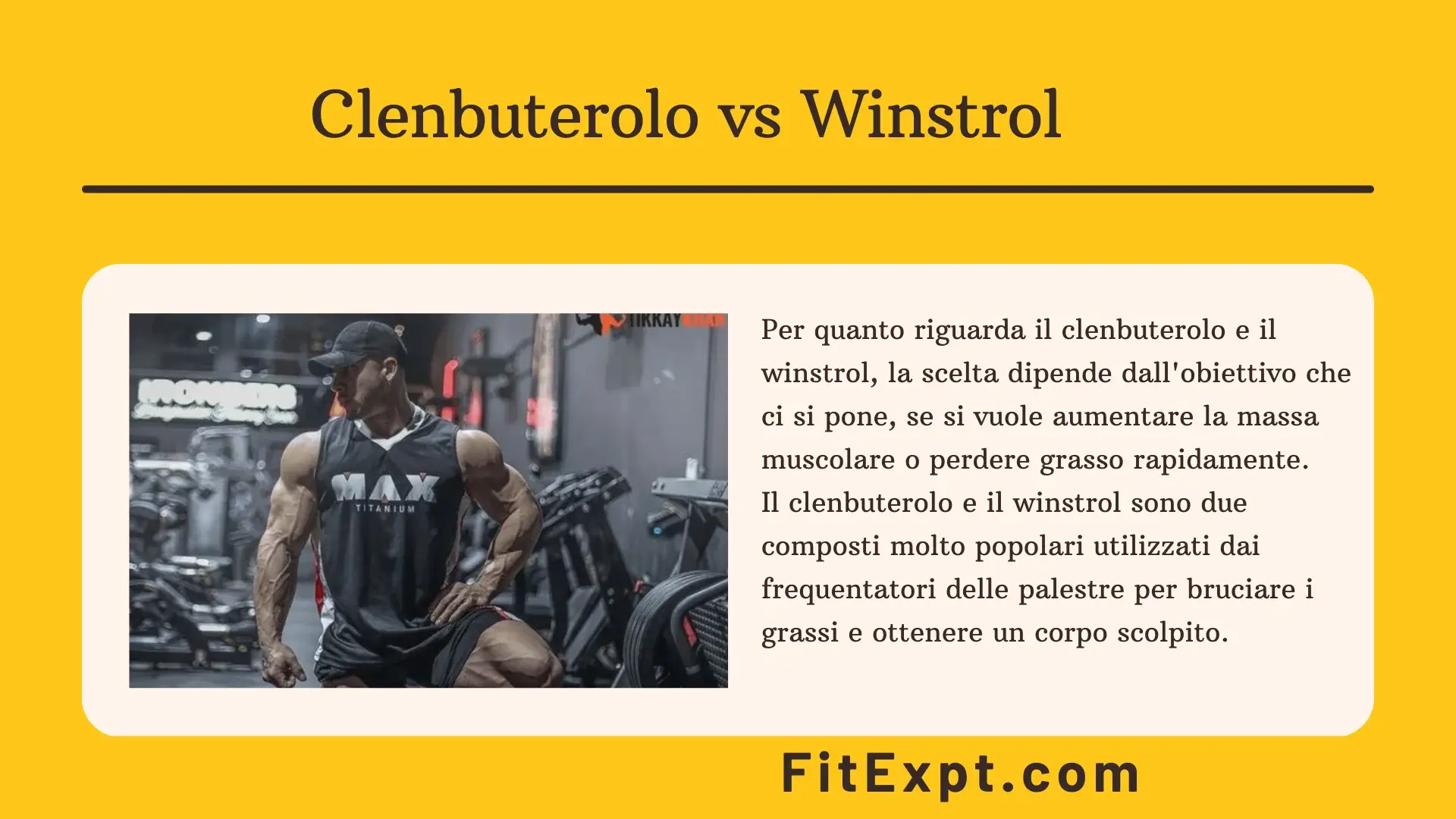 Clenbuterolo vs Winstrol